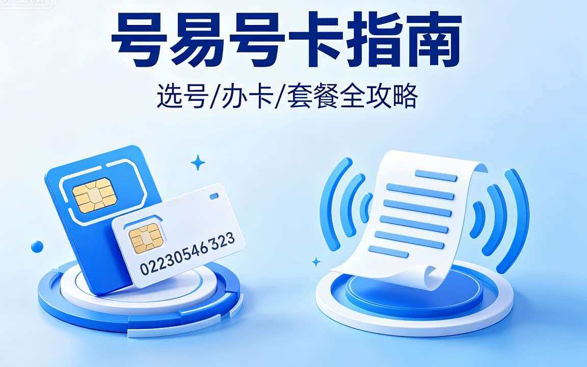 号易号卡指南：选号/办卡/套餐全攻略